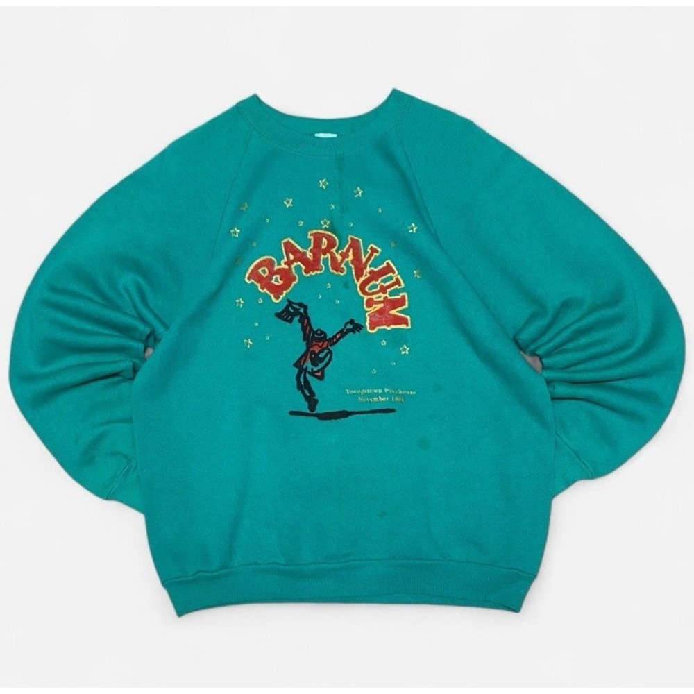 Vintage 1991 teal blue Barnum Youngstown playhouse